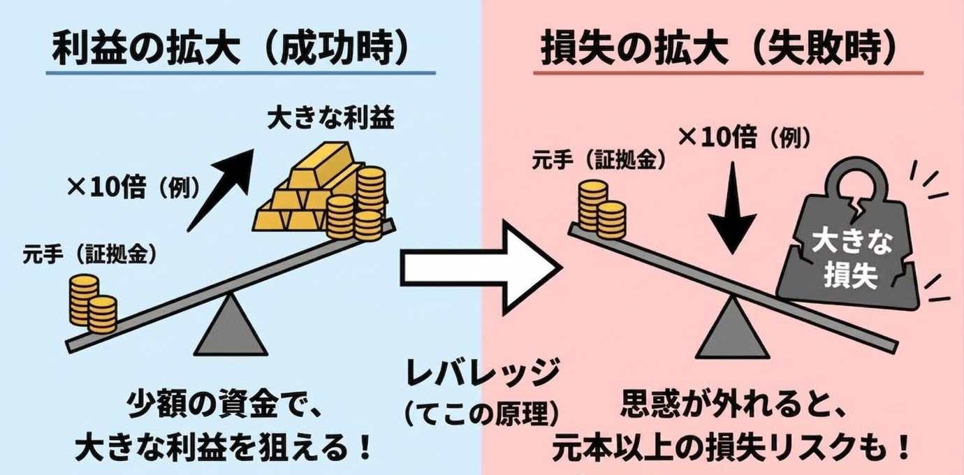CFDの売り注文(空売り)で下落相場でも利益を狙える仕組み